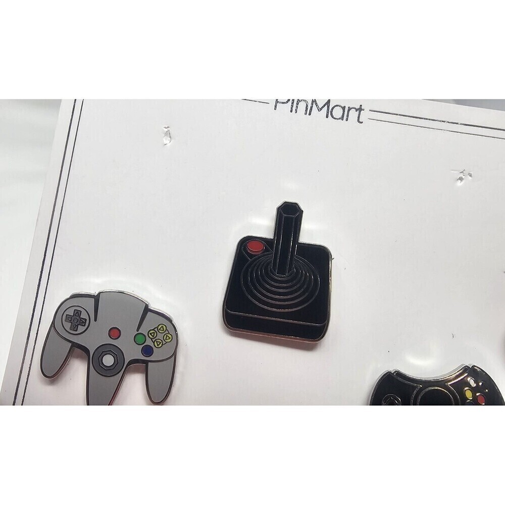 PinMart's Retro Video Gaming Original Controller Enamel Lapel Pin Set Missing 2 - Picture 3 of 9